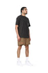 PURPLE BRAND BROWN LEOPARD SWIM SHORTS Mens Apparel -